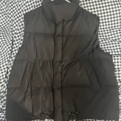 ブラックダウンベスト ノースリーブ
