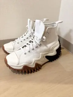 コンバースランスターモーション 韓国 ハイカット 厚底 converse 白