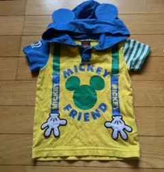 BABYDOLL ミッキー フード付き Tシャツ