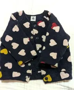 PETIT BATEAU ハート柄アウター 18m 80cm 81cm