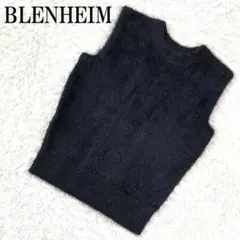BLENHEIM ブレンヘイム ノースリーブニット ブラック S B9840