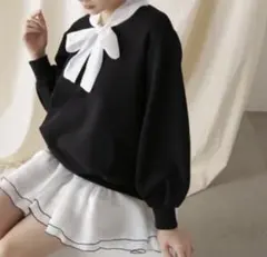 JILL by JILLSTUART ボウタイ付き裾フレアワンピース