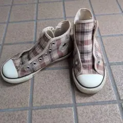 Converse All Star チェック柄 ハイカット スニーカー　18cmのサムネイル