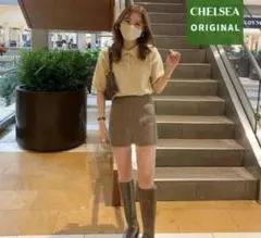 nugu CHELSEA ニットパンツ　ヌグ　ベージュ　パンツ