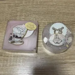 Mei cocoさん ハンドメイド レザーブローチ キーチェーン セット