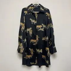 ZARA 動物柄 長袖シャツ