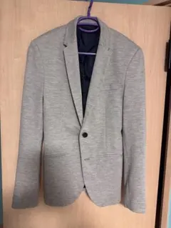 お得❗️ZARA MAN グレー テーラードジャケット M ブルー　２着セット