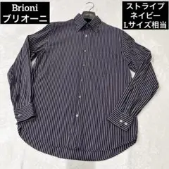 Brioni ブリオーニ ストライプシャツ Lサイズ相当のサムネイル