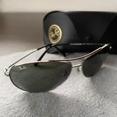Ray-Ban RB3454E ティアドロップ サングラス シルバー×グレー