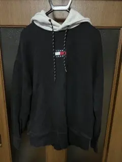 TOMMY JEANS フード付きパーカー M ブラック