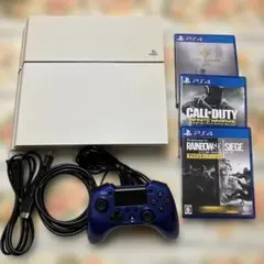 PlayStation 4 ホワイト 本体 すぐ遊べるセット　ソフト3本