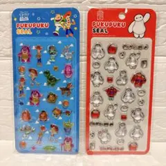 【新品✨】Disney トイストーリー ベイマックス ぷくぷくシール 2枚セット