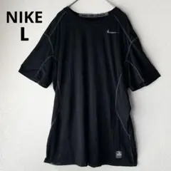 【訳あり】NIKE【L】 PRO COMBAT Tシャツ 黒 コンプレッション
