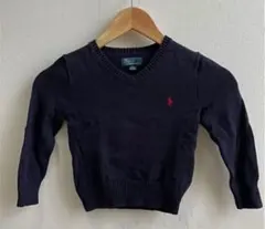 ラルフローレン POLO 定番コットンVカットソー　110㎝のサムネイル