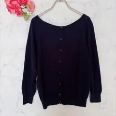 UNTITLED アンタイトル ネイビー カーディガン オフィス フォーマル