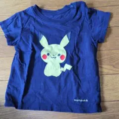 モンポケ ピカチュウ Tシャツ ネイビー 80cm