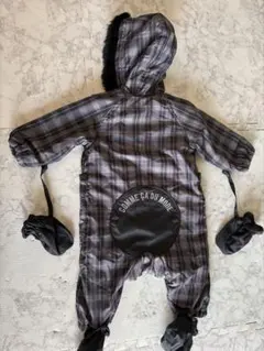 Comme Ca Du Mode チェック柄カバーオールジャンプスーツ