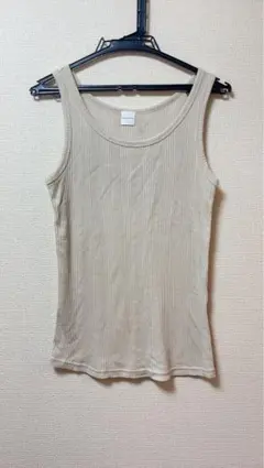 THE SHOP TK リブタンクトップ ベージュのサムネイル