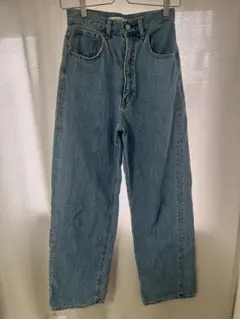 MOUSSY ライトブルー ストレートデニム