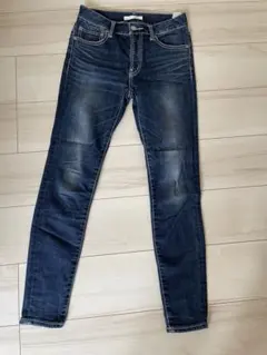 Moussy ダークブルー スキニーデニム　24インチ