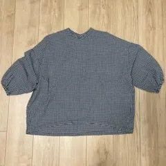 【オーブ】 チェックブラウス