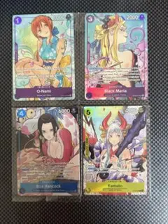 ワンピースカード おナミ ハンコック ヤマト ブラックマリア 未開封　英語版