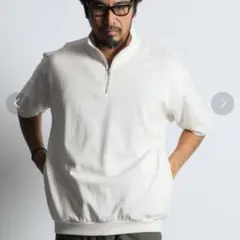 WEB限定ダファーハーフジップ半袖スウェットＭ