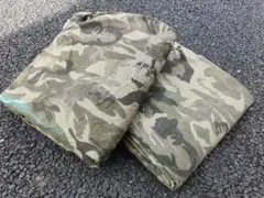 希少】ハンガリー軍幕① 2枚 ポール・ペグセット 迷彩 ハリケーンカモ