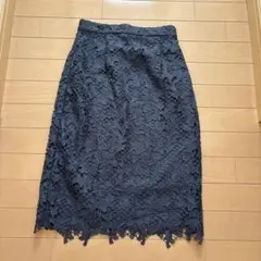 ネイビー レース タイトスカートのサムネイル