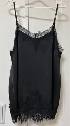 Stola. レースサテンキャミソール　黒のサムネイル