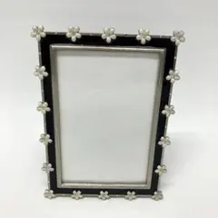 花の装飾付きフォトフレーム【USED】