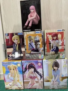 美少女フィギュア7体セット【新品未開封】ぼざろ/デート・ア・ライブ/紫雲寺家のサムネイル