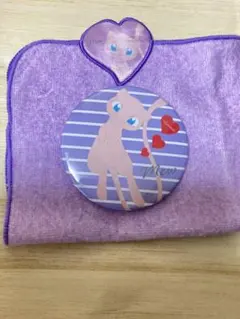 ポケモン　ミュウ　缶ミラー　ハンカチ