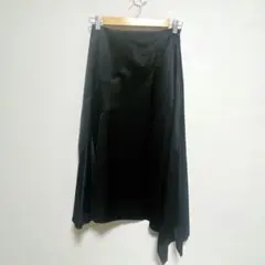 SCOT CLUB スコットクラブ アシンメトリー ロングスカート ブラック Mのサムネイル