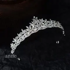 ティアラ 結婚式 ブライダルアクセサリー シルバー 花嫁 前撮り挙式 HT1a