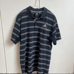 adidas ポロシャツ ボーダー柄 Mサイズのサムネイル