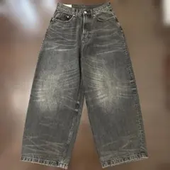 H&M 初代 スーパーバギーデニム ブラック 28/30