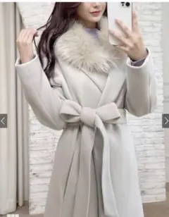 2025年最新】リボンベルトファー付きロングコート grlの人気アイテム