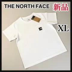 新品 ノースフェイス スクエアロゴ ポケットTシャツ レディース 白 XL
