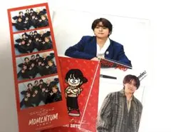 timelesz MOMENTUMステッカー＆佐藤勝利トレカ・クリアカード・写真