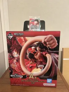 値下ワンピース A賞 モンキー・D・ルフィ CARDGAMEフィギュア＆カード