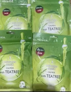 メディヒール 3ミニッツマスク カーマイド with ティーツリー　7枚×4袋