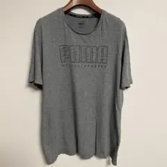 PUMA プーマ グレー ロゴTシャツ XLサイズ