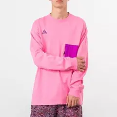 人気 《NIKE ACG》ロングスリーブトップ(M)ピンク ポケット ワイドのサムネイル