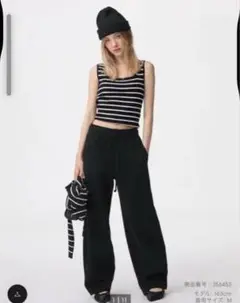 GU スウェットバレルレッグパンツ