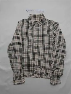 ■バーバリー チェック柄 コットンシャツ Mサイズ メンズ