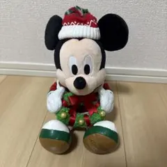 ミッキー　ぬいぐるみ　ディズニーランド限定　クリスマス