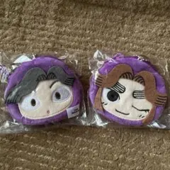 忍たま乱太郎 ミニポーチキーホルダー 綾部喜八郎&平滝夜叉丸　ガチャ グッズ