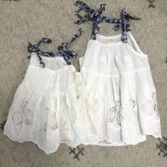 刺繍レース キャミワンピース 90/110 2点セット