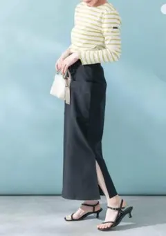 ROSSO リネンストレッチスリットスカートのサムネイル